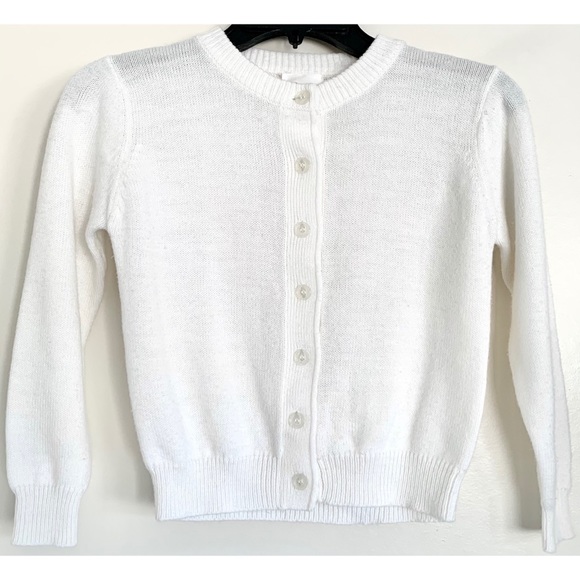 White Vintage Button Cardigan - Picture 1 of 6